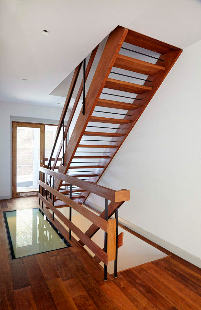 На фото: лестница в скандинавском стиле