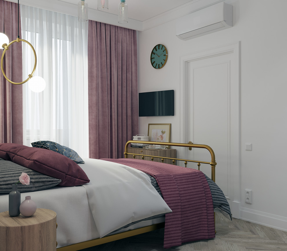 Интерьер квартиры в неоклассическом стиле - "Hermes" (59,1 кв.м.)