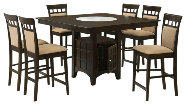 Gabriel 7-piece Square Counter Height Dining Set Counter Height Dining ...