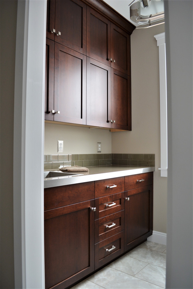 Inspiration for a transitional home design remodel in Seattle
