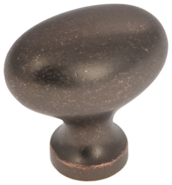 Williamsburg Knob, 1.25"x0.8", Dark Antique Copper