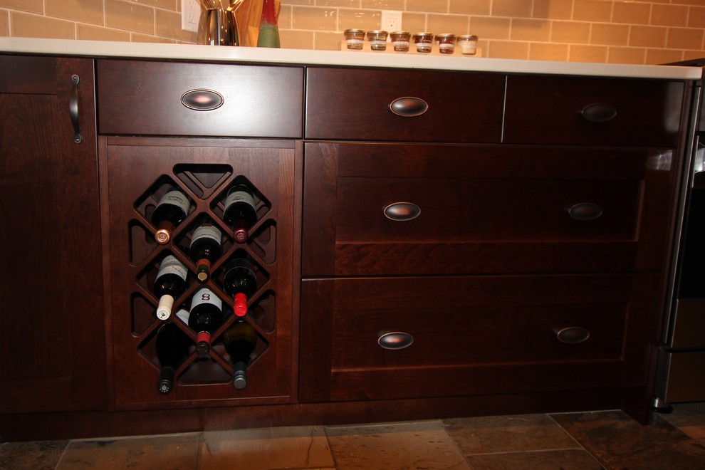 Inspiration for a transitional kitchen remodel in Calgary