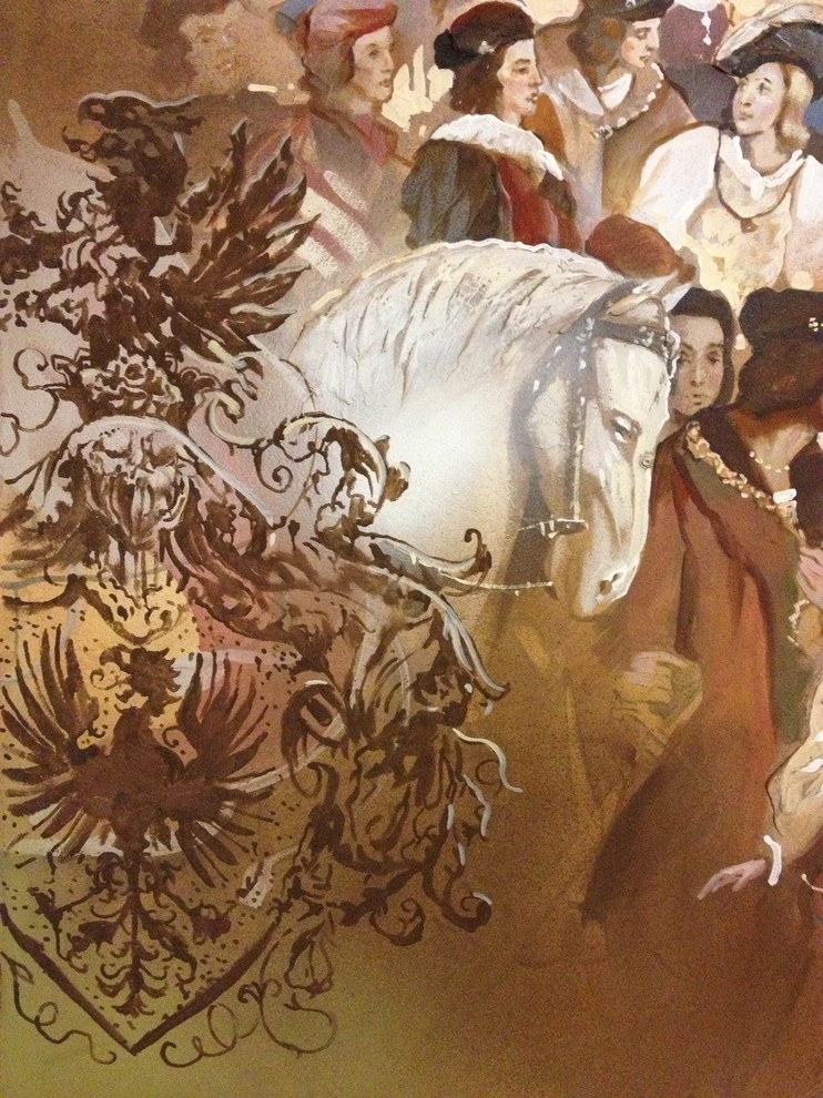 Частный дом. Краснодар. Роспись стен и потолка.