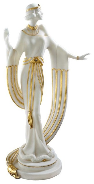 D In Gold Art Deco Dancer Contemporary Decorative Objects Decorative Accents Objects D In Gold Art Deco Dancer