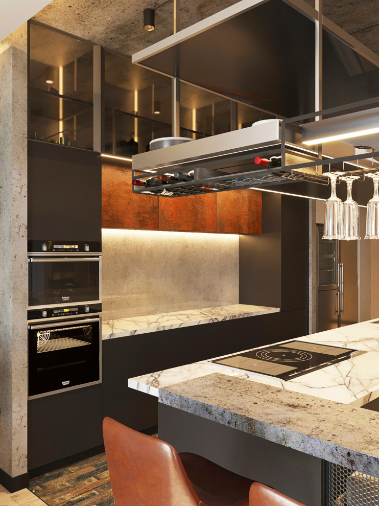 Квартира с мотоциклом.