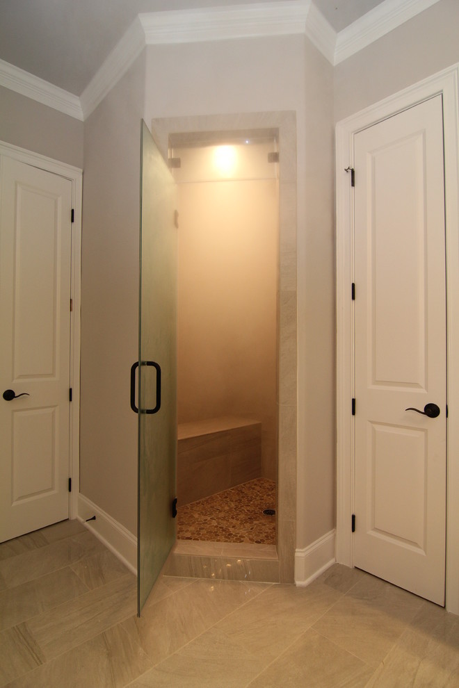 Luxury sauna shower design Traditional Raleigh by Stanton Homes