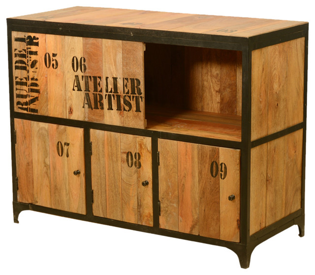 By The Numbers Artist Mango Wood Iron Siding Door Cabinet By The Numbers Artist Mango Wood Iron Siding Door Cabinet Storage Cabinets