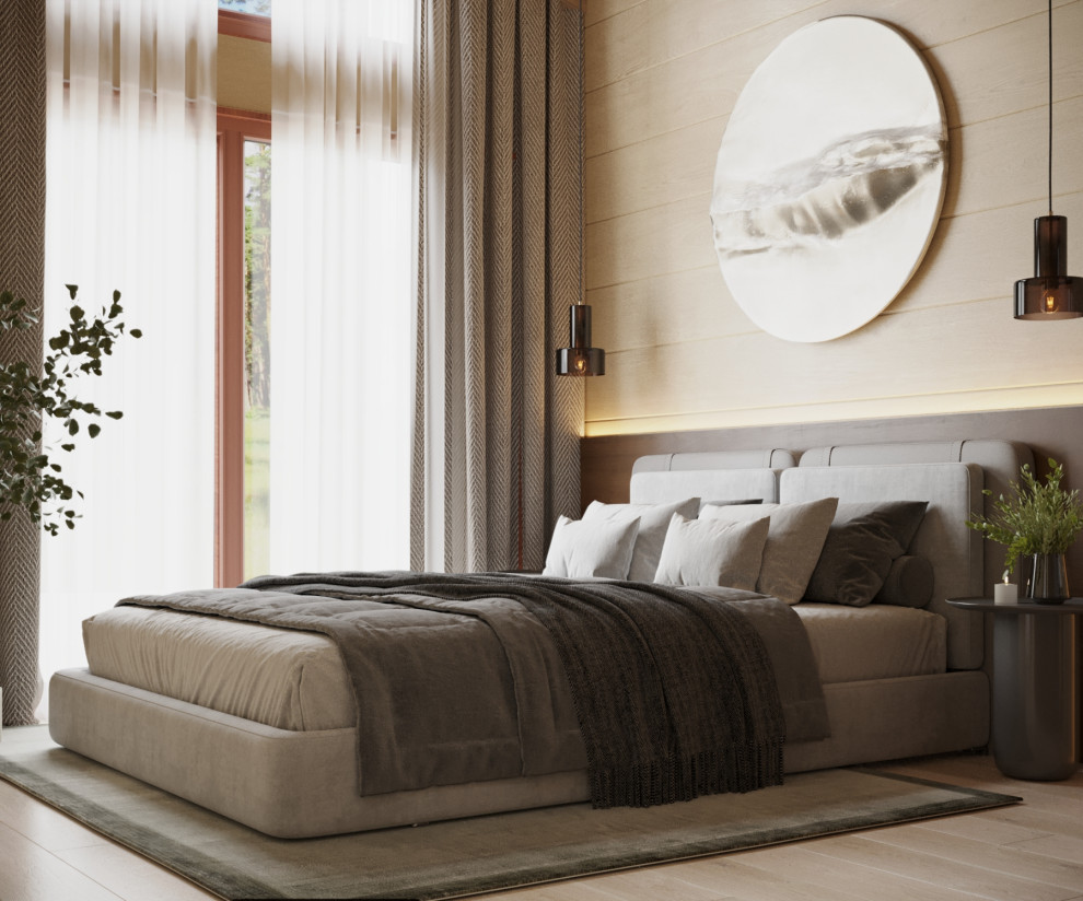 Дизайн интерьера дома из клееного бруса