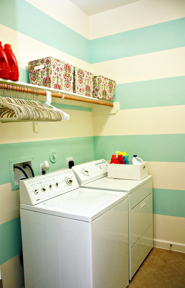 This is an example of a laundry room in Houston.