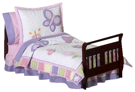 Erfly Pink And Lavender Toddler Bedding Set Contemporary Erfly Pink And Lavender Toddler Bedding Set
