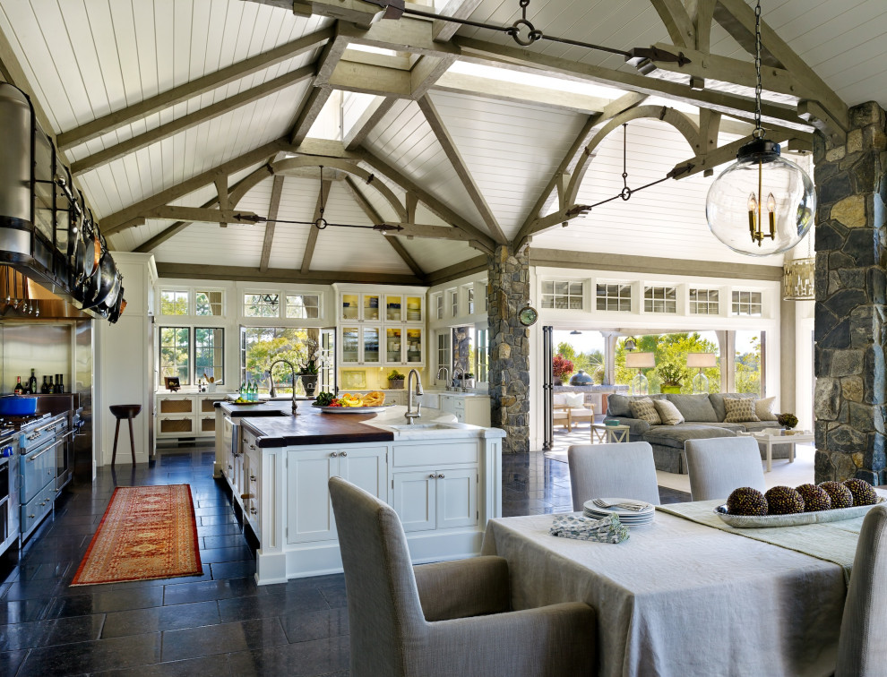 This is an example of a country kitchen.