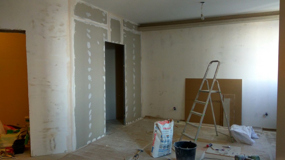 Квартира  студия в смешанном стиле.