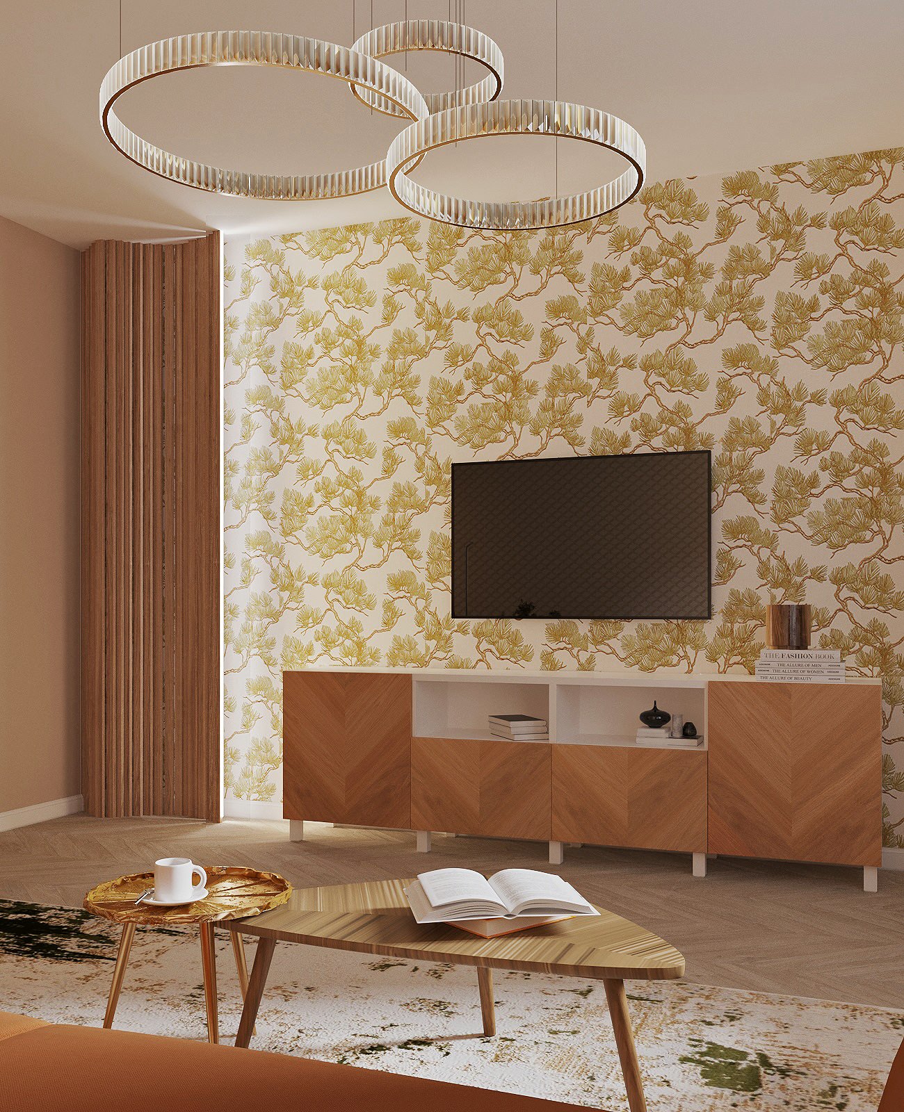 Гостиная в двухкомнатной квартире