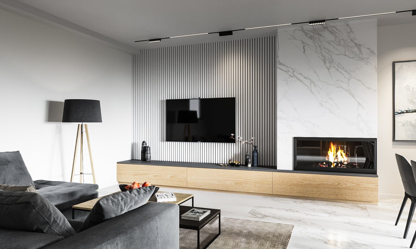 Загородный дом под Санкт-Петербургом. Гостиная