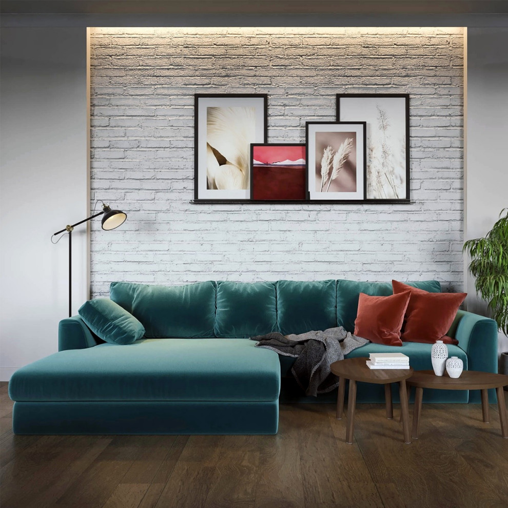 Кухня-гостиная в Скандинавском стиле.