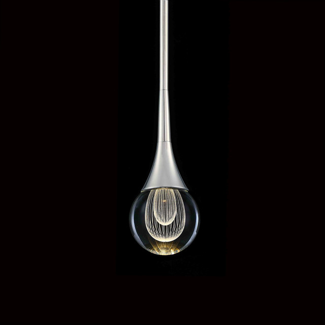 MOTINI Mini Teardrop Crystal Led Pendant Light for Kitchen Modern