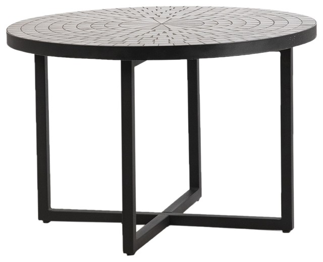 28 Diameter Liberata Coffee Table Black Iron Frame Supports Tile Stone Top Transitional Tables By Noble Origins Home - 28 Diameter Round Coffee Table 28 Diameter Liberata Coffee Table Black Iron Frame Supports Tile Stone Top Transitional Tables By Noble Origins Home - 28 Diameter Round Coffee Table