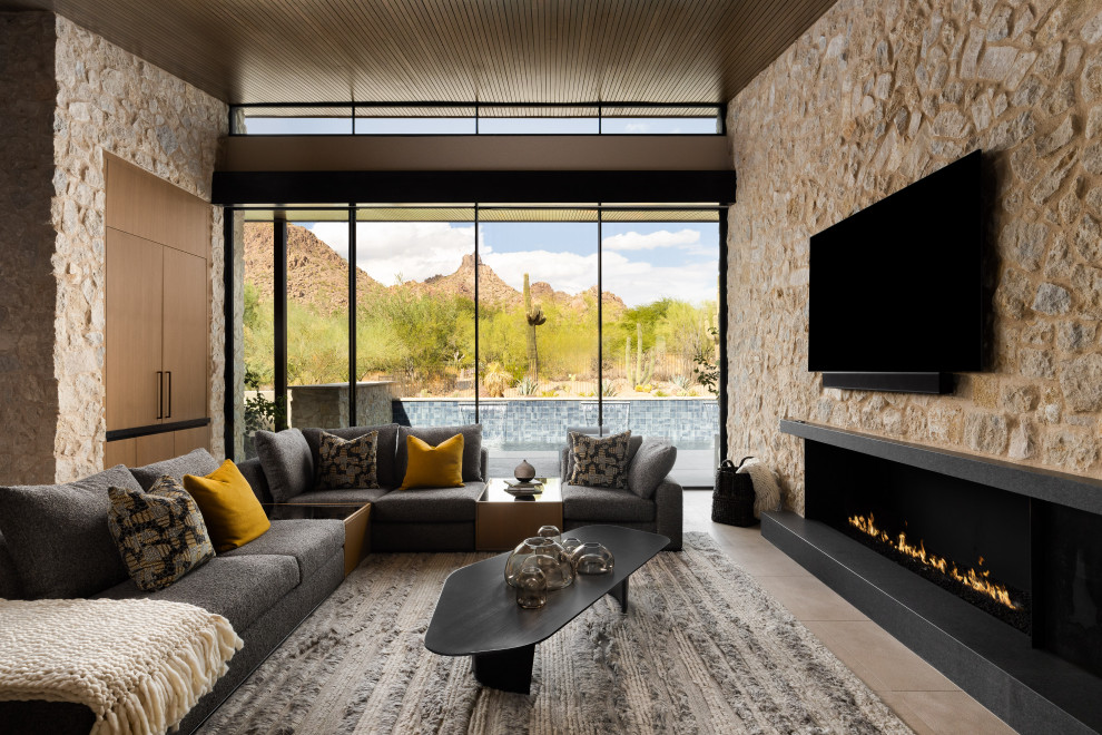 Modern Design and Desert Serenity - Contemporary - Living Room ...