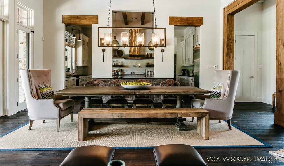 Inspiration for a transitional dining room remodel in Austin