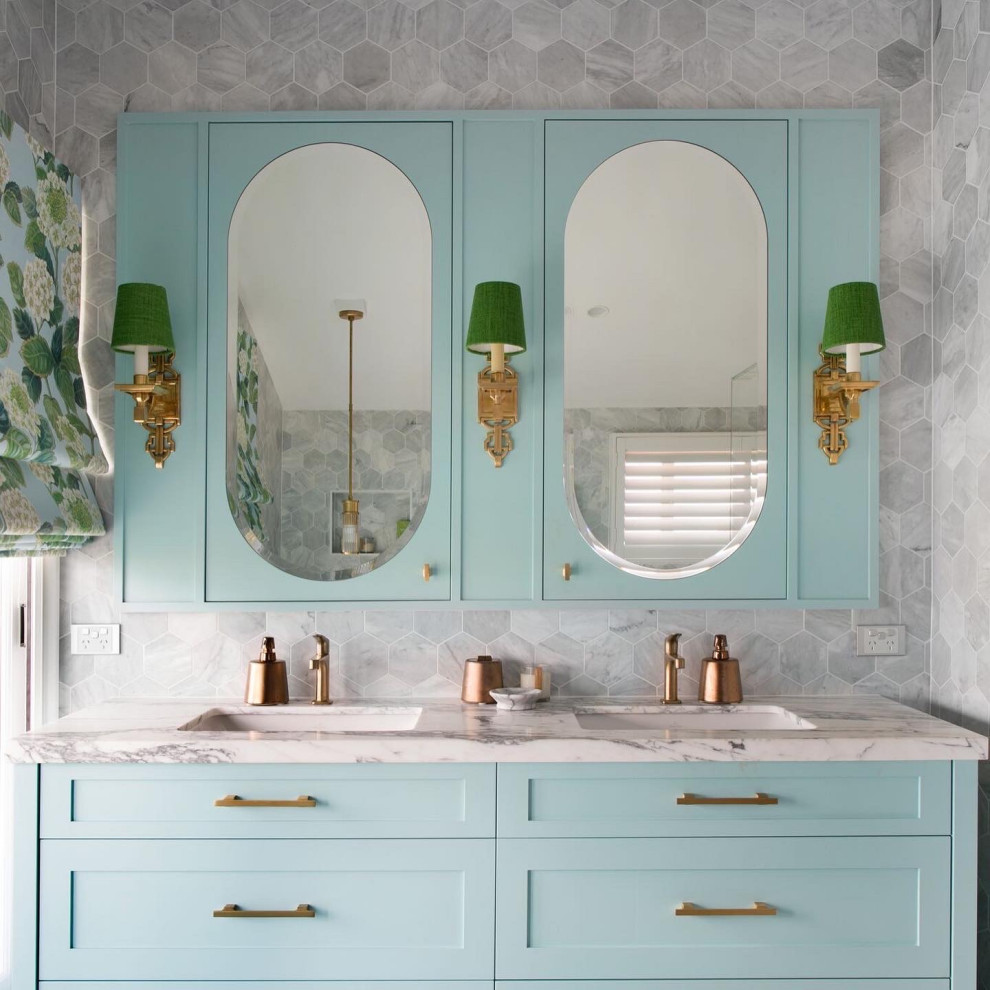 Inspiration for a beach style bathroom in Other.