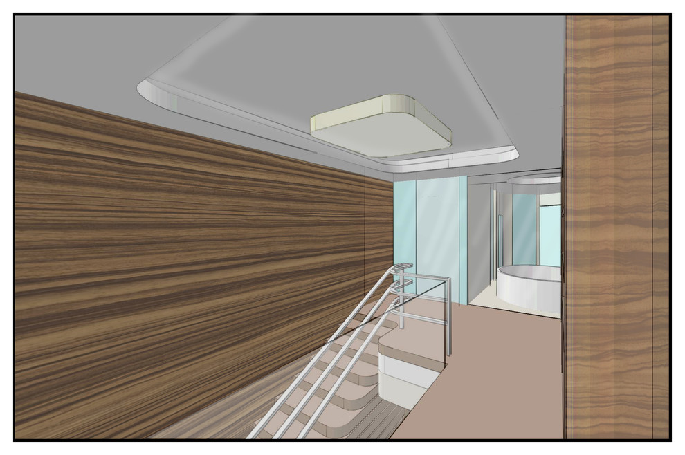 Эскиз квартиры в стиле яхты