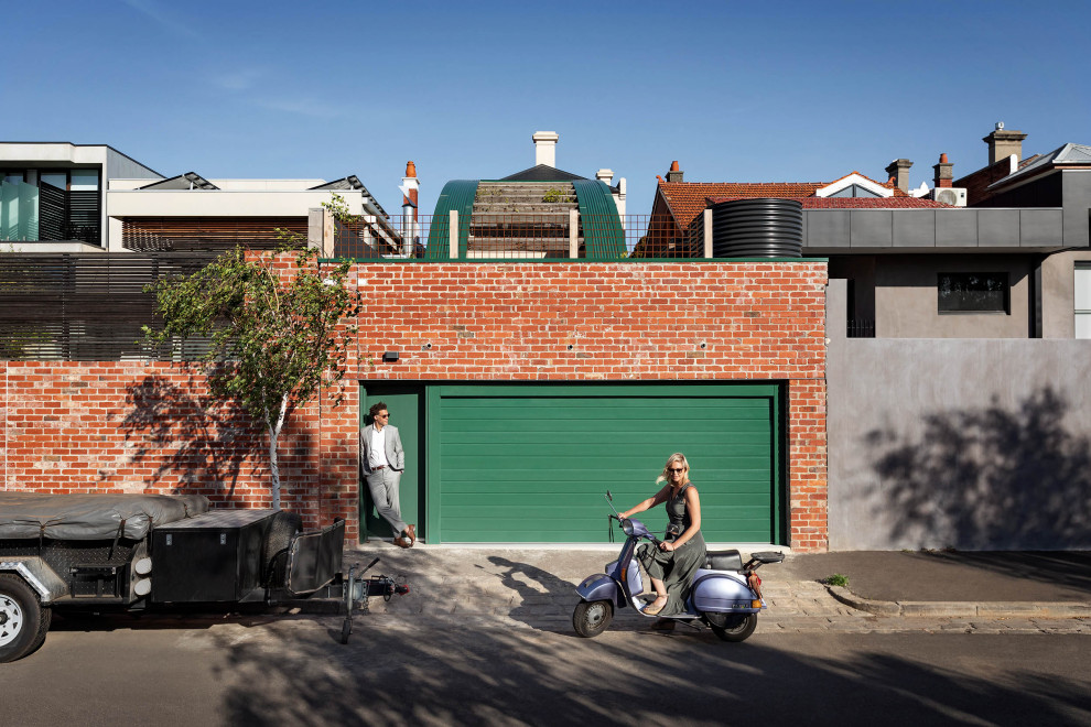 Design ideas for a contemporary garage in Melbourne.
