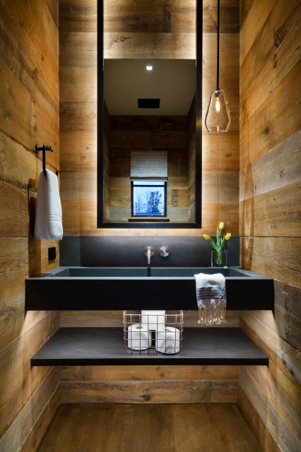 Lone Peak Retreat rustico-bagno-di-servizio