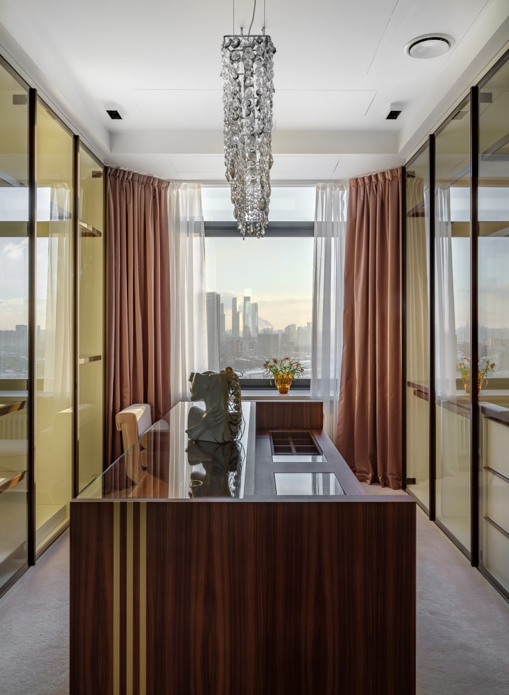 Люкс интерьер гардеробной в Квартире 160 кв. м. в стиле Неоклассика