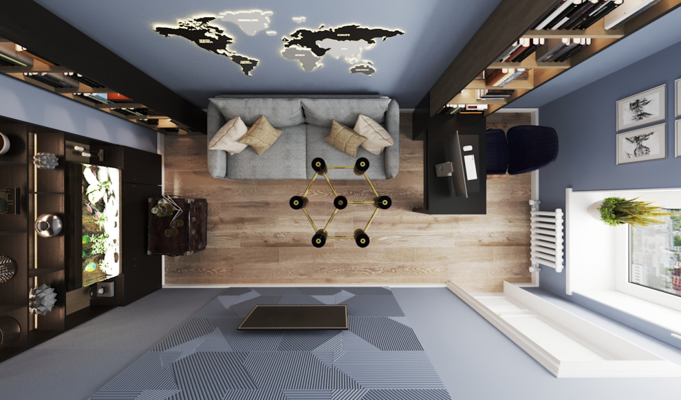 Кабинет в синем