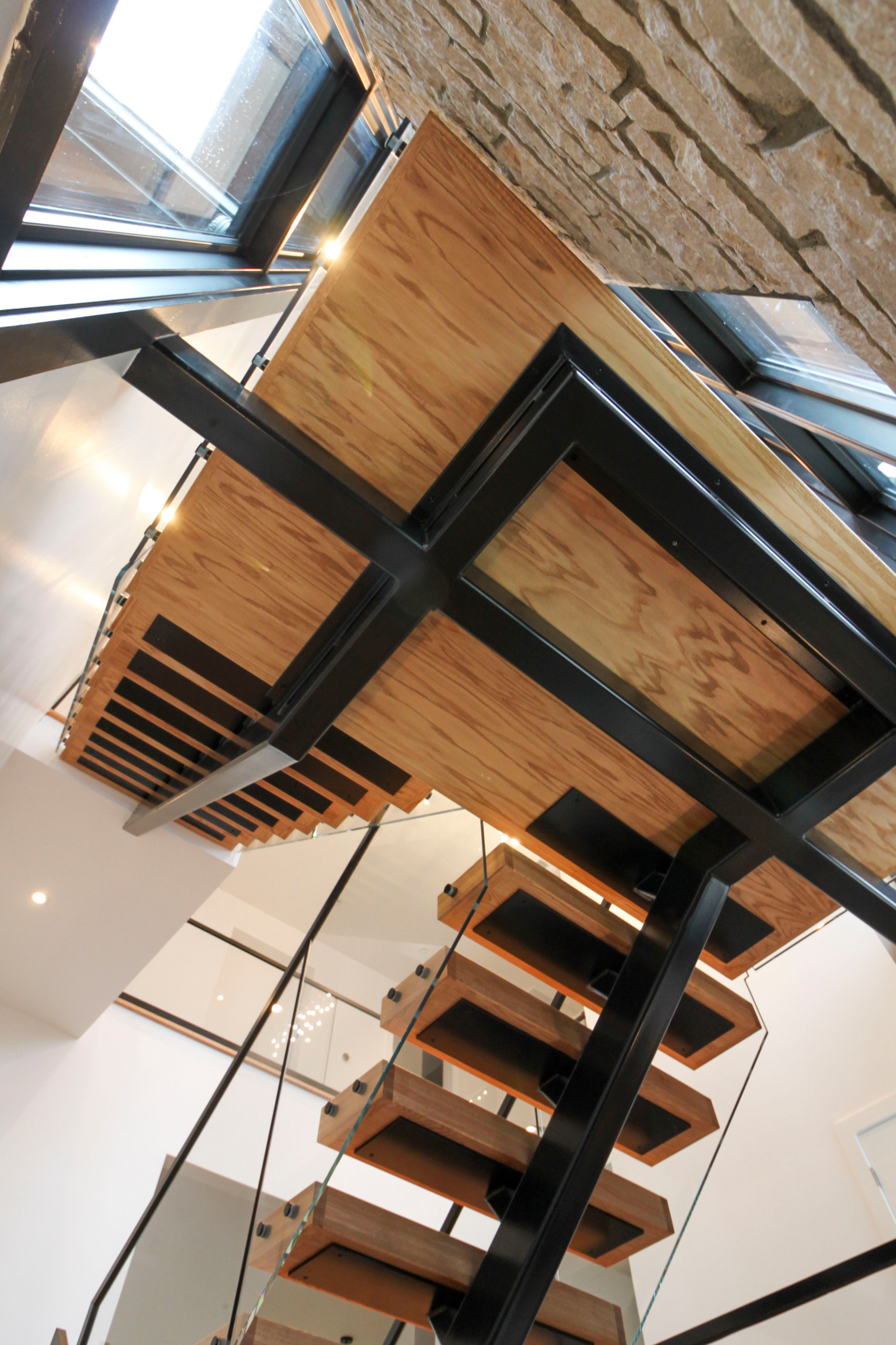98_Sun Filled Modern Staircase Surrounded by Private Forest, Clifton VA 20124