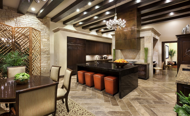 Spanish Oaks Hacienda - Mediterranean - Kitchen - Austin ...