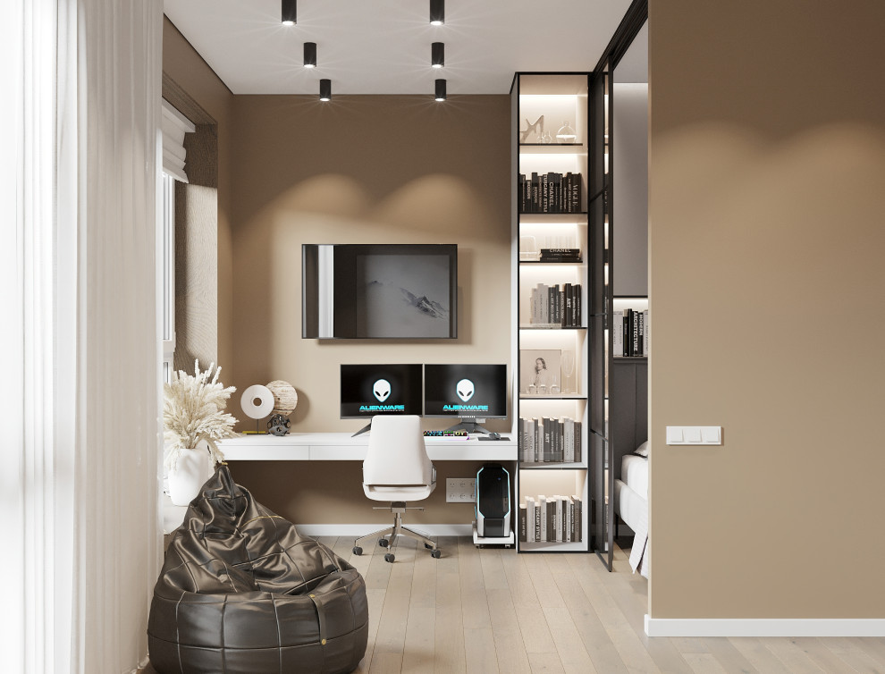 Современный интерьер для молодой семьи в квартире 36 м²