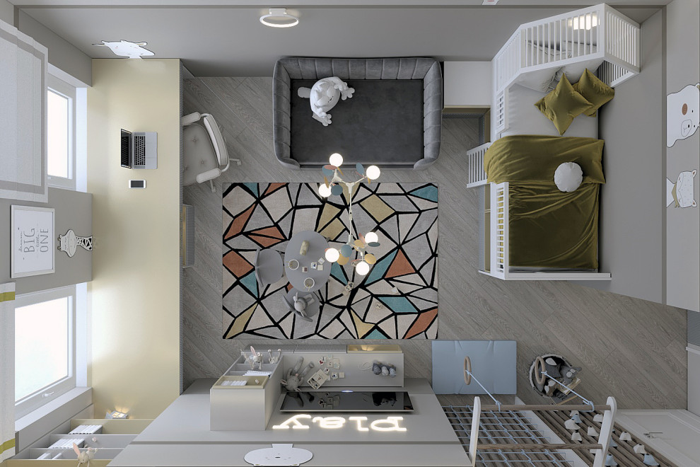 Дизайн интерьера  "Детская для мальчика в ЖК "Фреш"