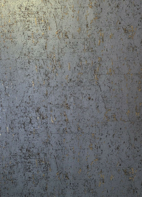 Faux Cork wallpaper industrial Dark gray silver bronze gold metallic textured 3D 