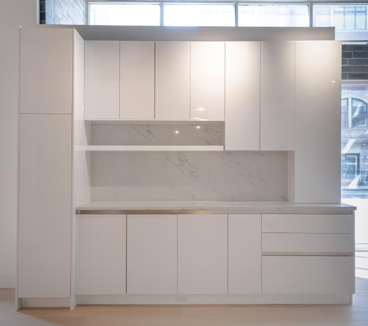 Minimalist kitchen photo in Chicago