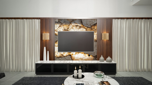 Living villa contemporary-vardagsrum