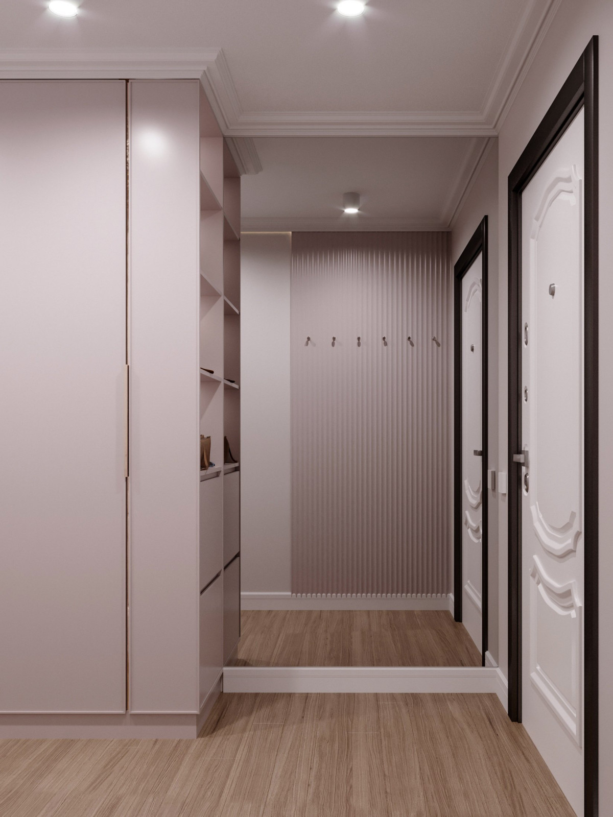 Дизайн проект квартиры "Пудра"