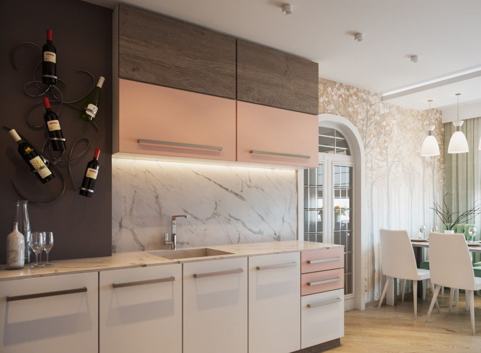 Дизайн интерьера кухни в частном доме. Современность с нотками классики