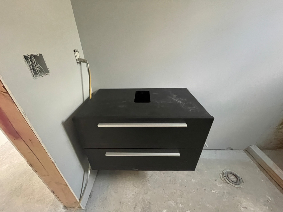 Kitchen Cabinet Install + Bathroom Cabinets