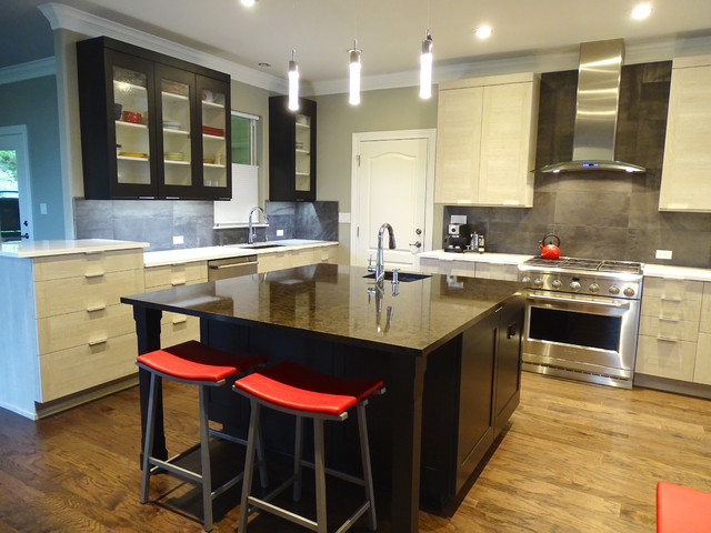 Bright Open Kitchen contemporary-koek