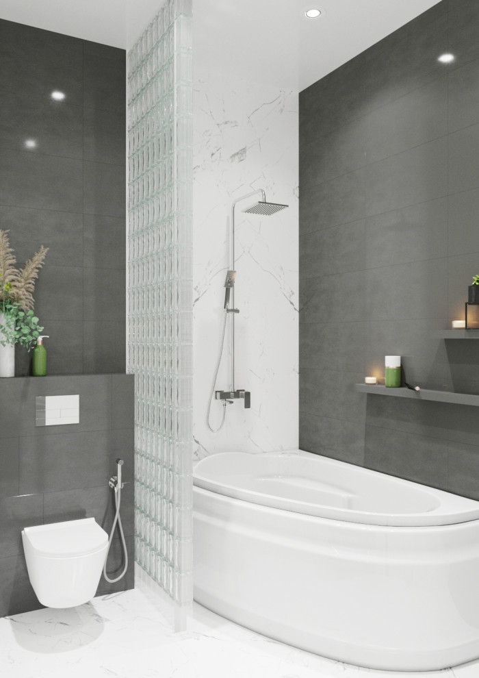 Современный дизайн в оттенках серого