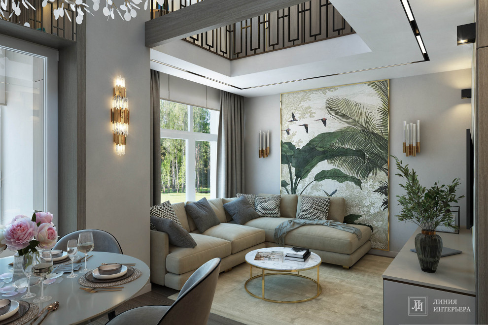 Дизайн интерьера 2-х уровневой квартиры