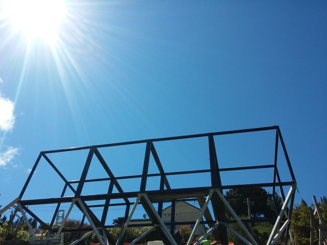 Steep Lyttelton Hill Site Eco New Build eklektisk-fasad
