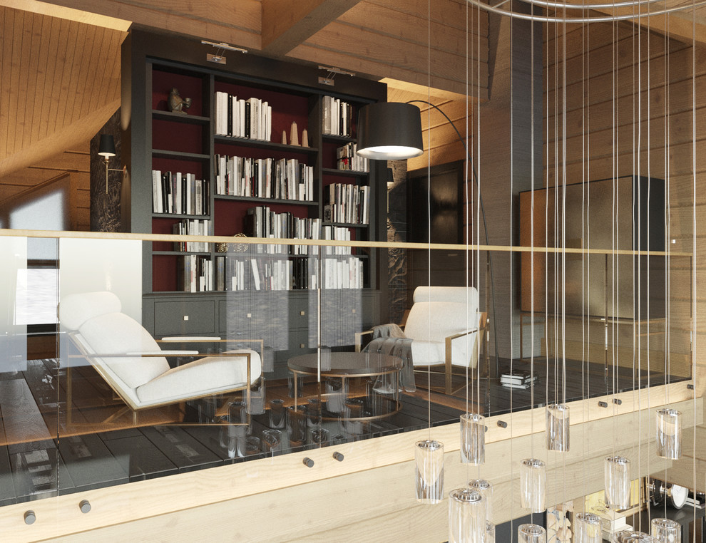 Дом элементами современного шале