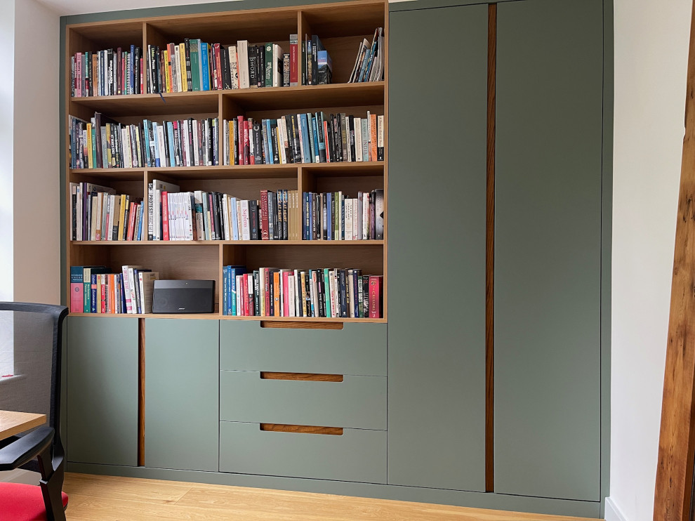 Bespoke Wardrobes and Custom Shelving Solutions with Routed Wooden Handles