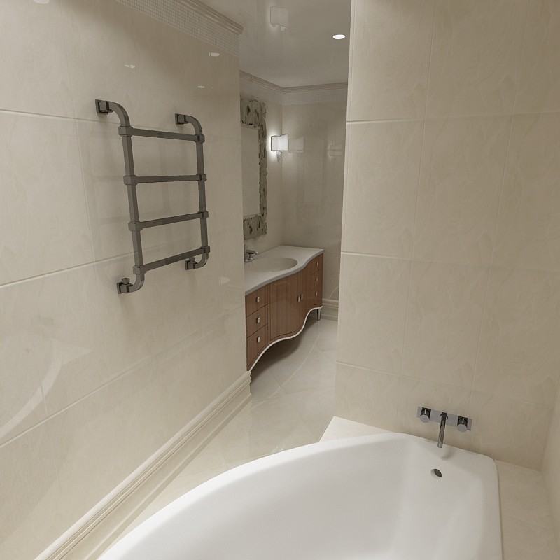 Ванная в классическом стиле 3Д