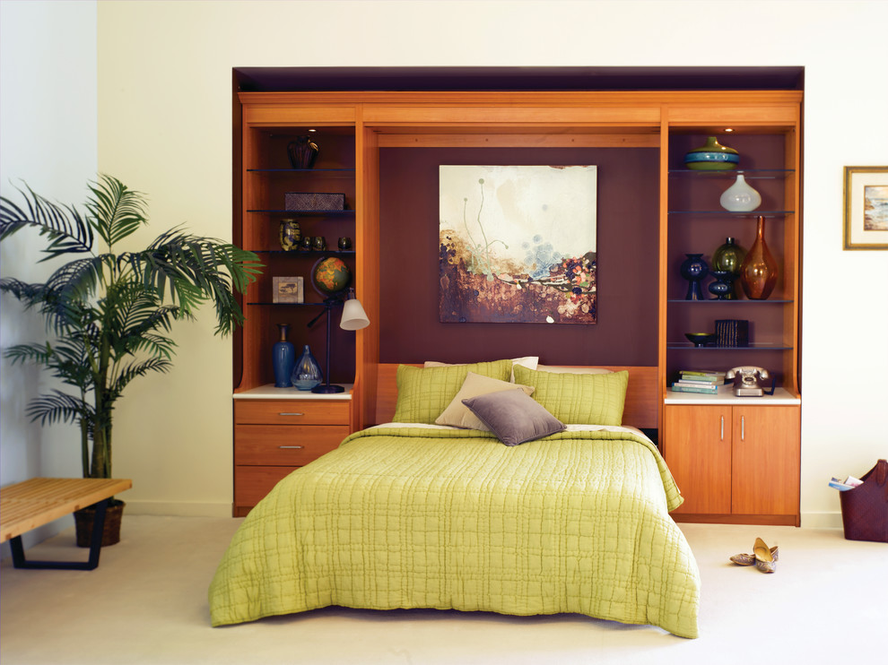 Design ideas for a mid-sized asian guest bedroom in Hawaii.