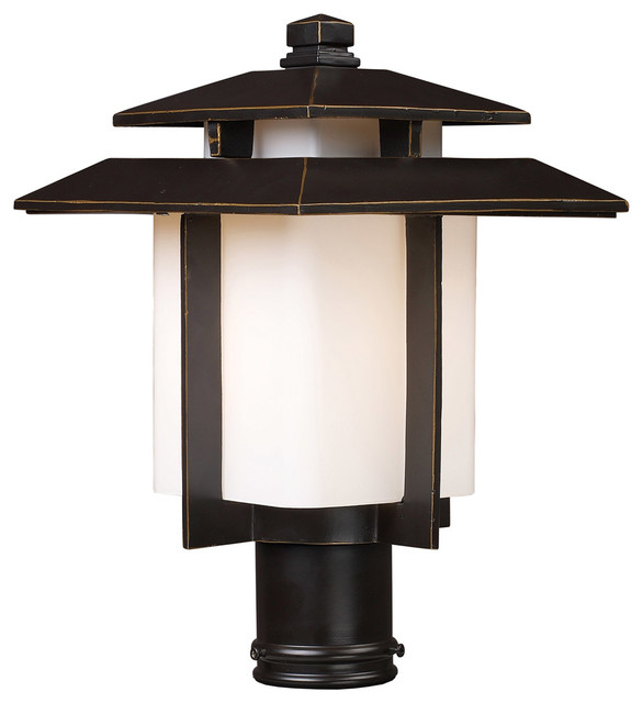Kanso 1 Light Post Or Accessories In Hazelnut Bronze