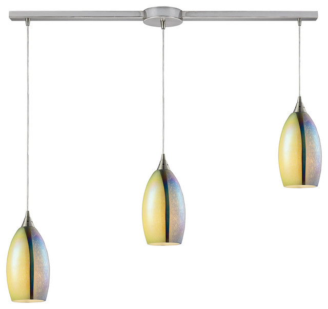 Elk Lighting 31495 3l Horizon Satin Nickel Linear Pendant Elk Lighting 31495 3l Horizon Satin Nickel Linear Pendant