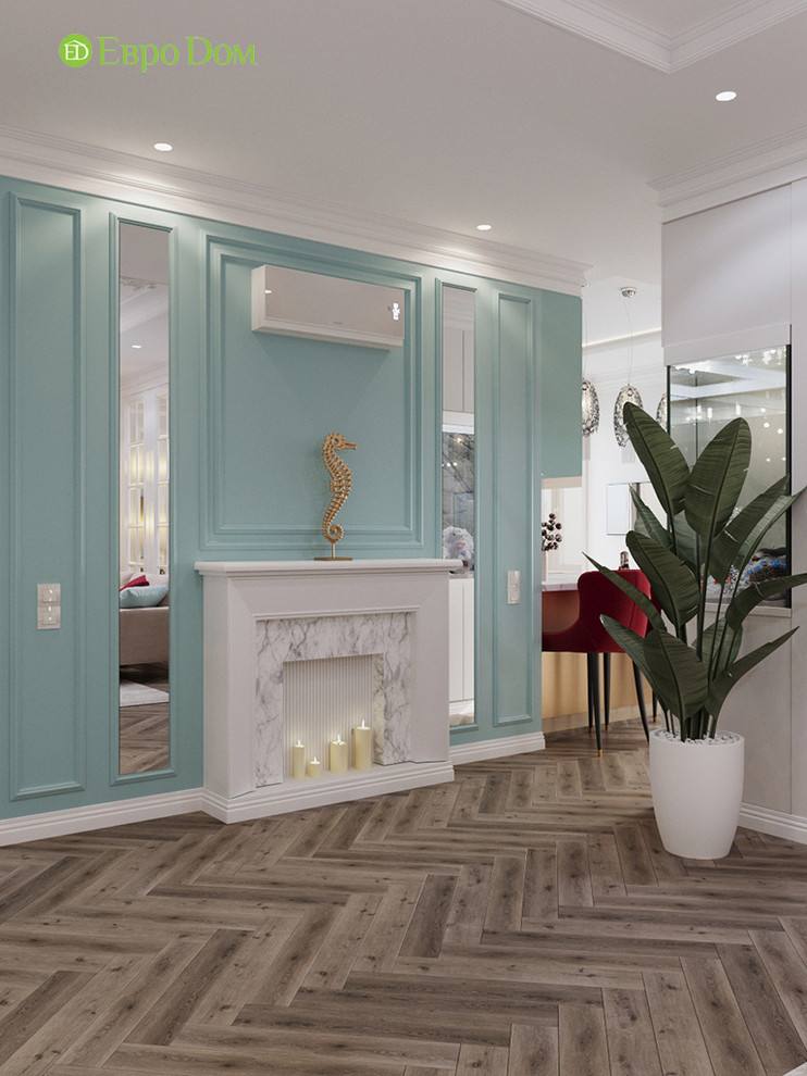 Дизайн четырехкомнатной квартиры 110 кв. м в стиле неоклассика. Фото проекта